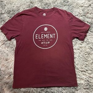 Element Men's Maroon Graphic Tee